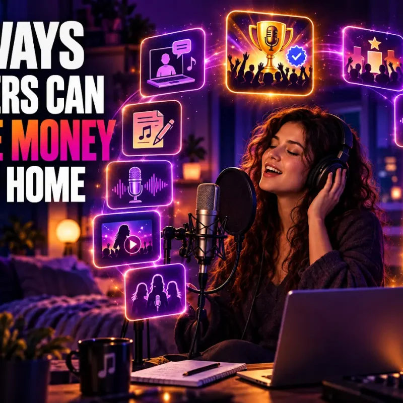 10 Ways Singers Can Make Money From Home!