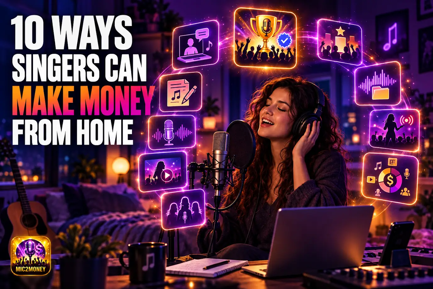 10 Ways Singers Can Make Money From Home!