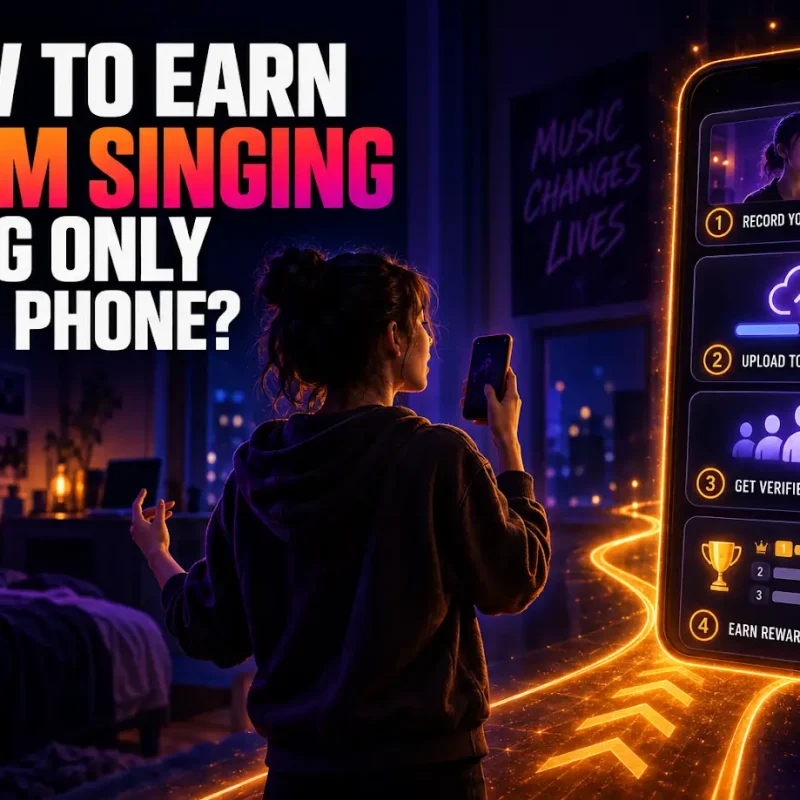 How to Earn From Singing Using Only Your Phone_